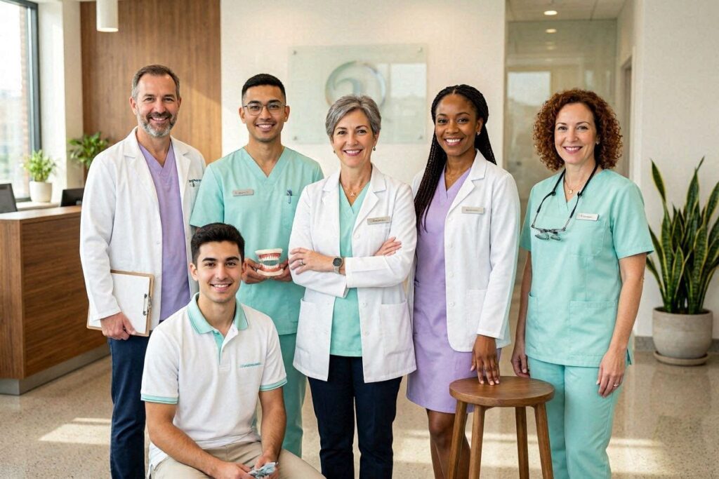 Team di specialisti del centro DentaL